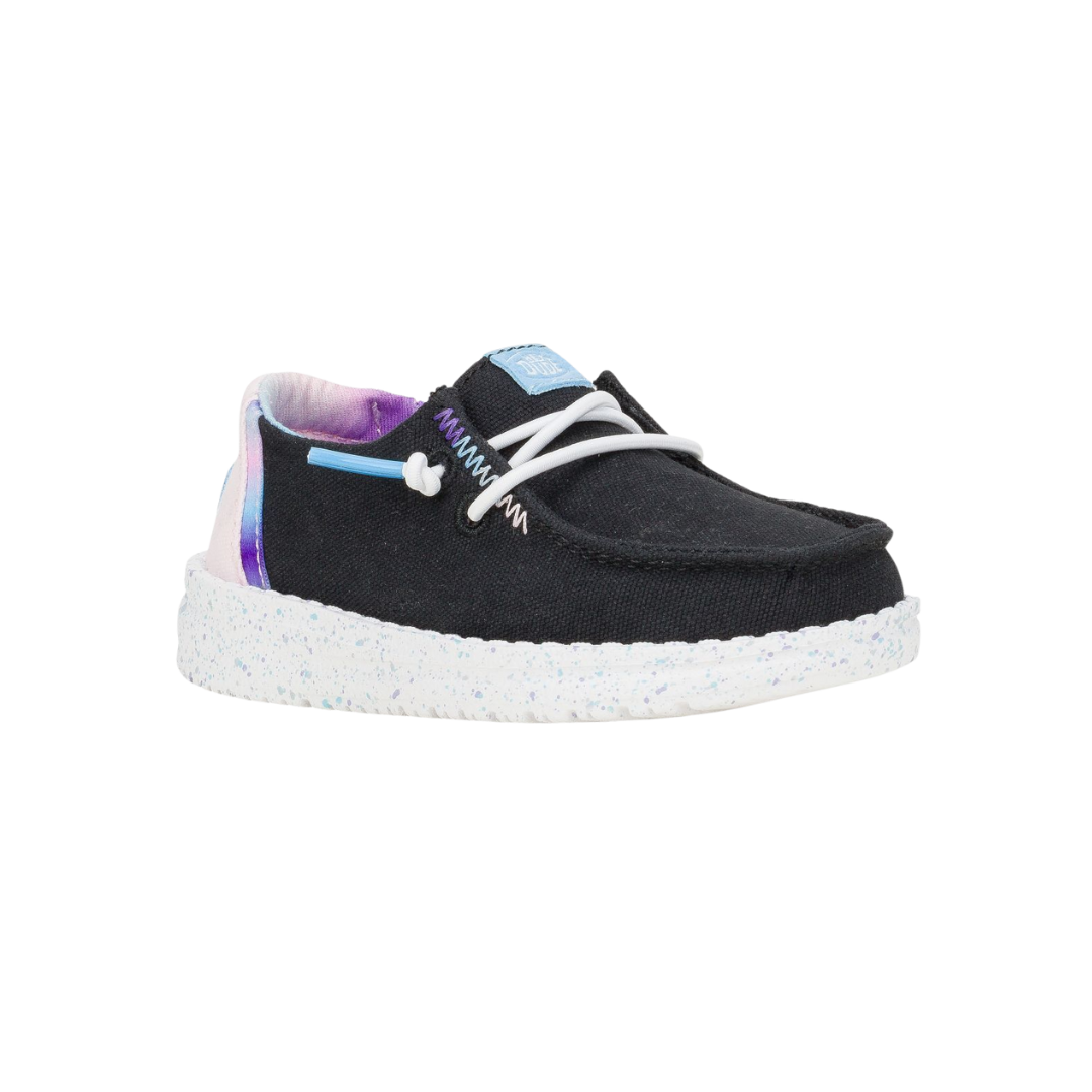 Hey Dude Youth Girl's Wendy Fun Black Shoes