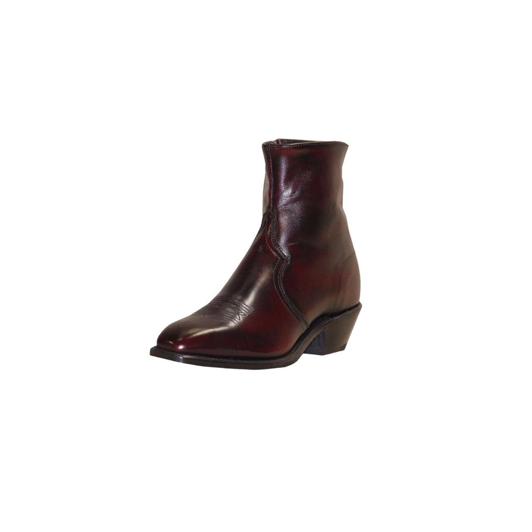 Abilene Men s 7in Side Zip Western Black Cherry Boots