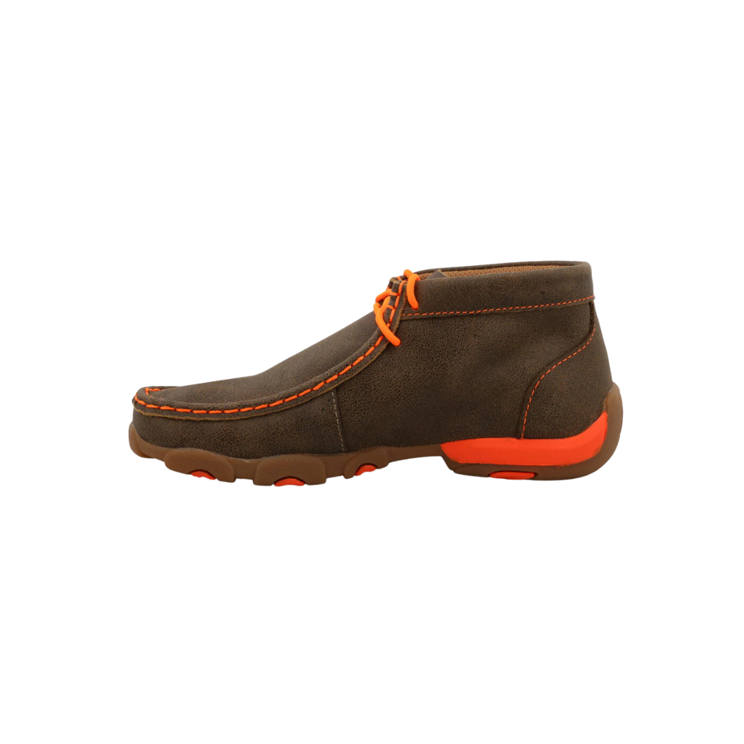 Twisted X Youth Boy's Bomber Chukka Driving Brown Shoes