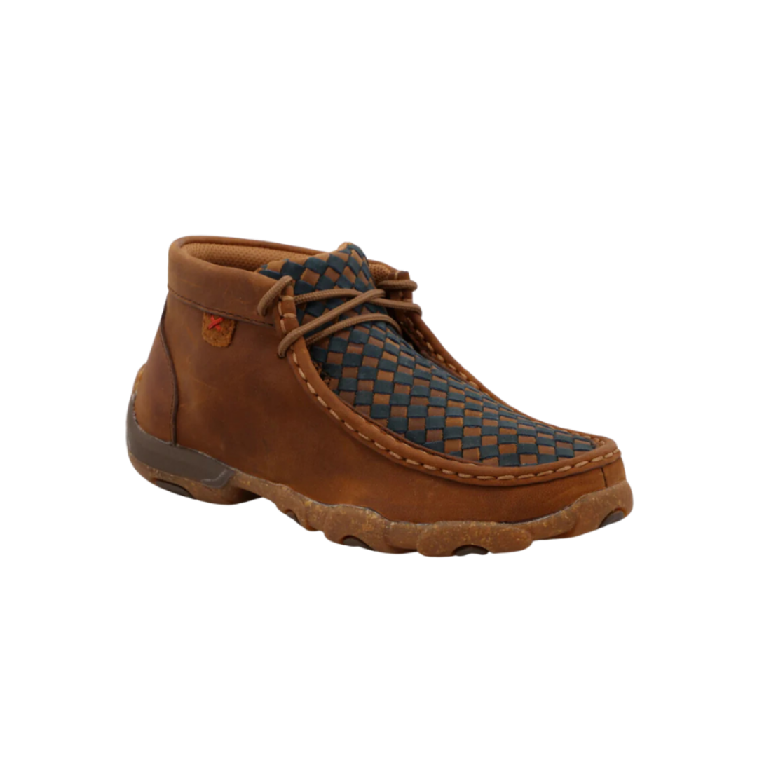 Twisted X Youth Boy's Chukka Saddle Midnight Brown Shoes