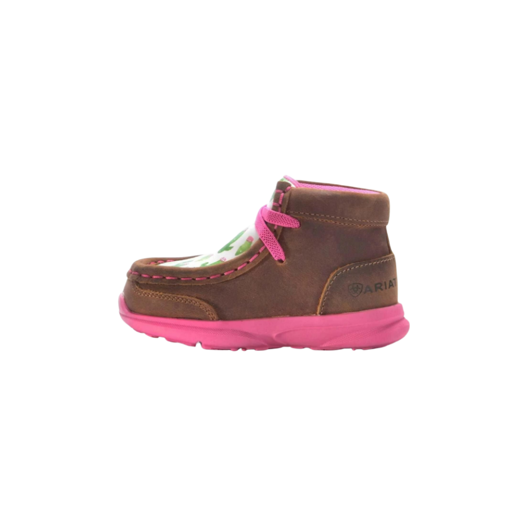 Ariat Toddler Girl's Cactus Spitfire Brown Shoes