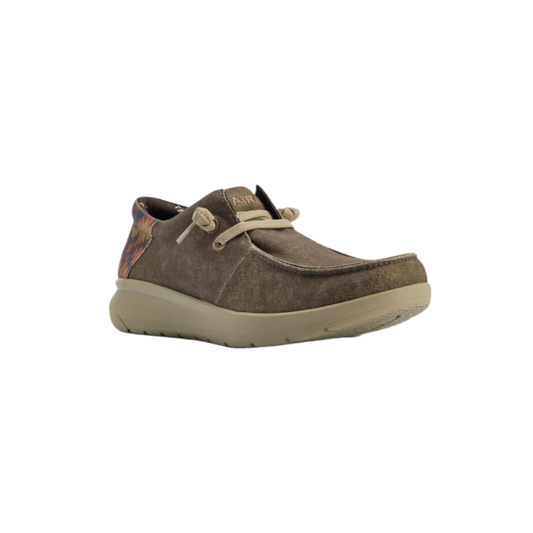 Ariat Men's Stretch Lace Dark Tan Shoes