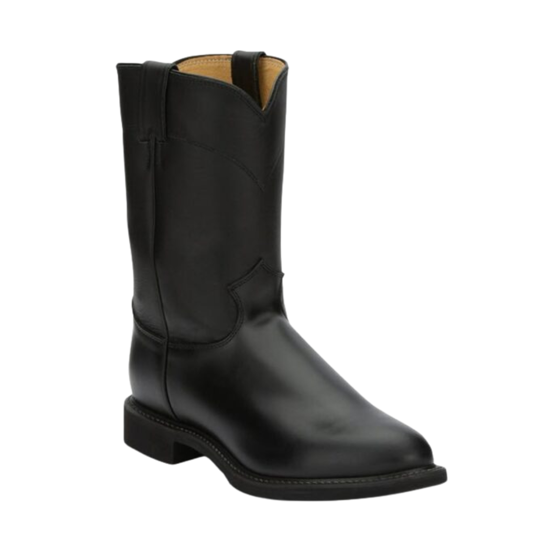 Justin Men's Melo Veal Western Black Boots