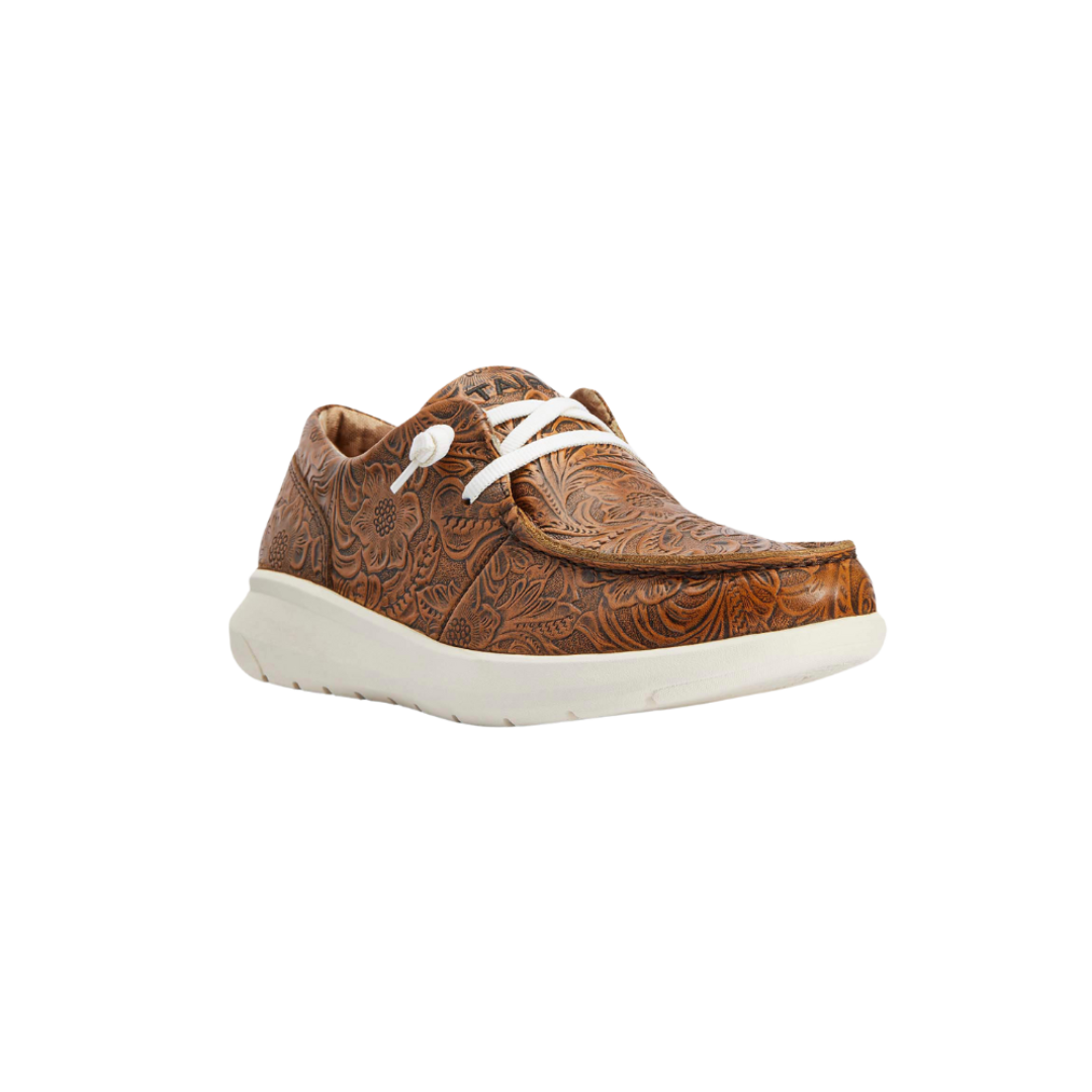 Ariat Women's Hilo Floral Emboss Brown Shoes