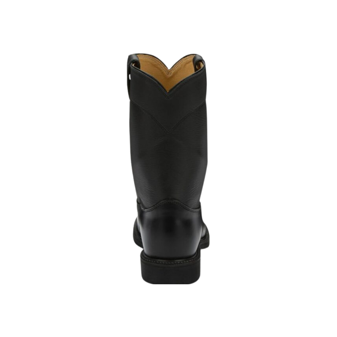 Justin Men's Melo Veal Western Black Boots