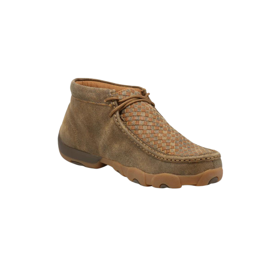Twisted X Men's Chukka Driving Moc Bomber Brown Shoes