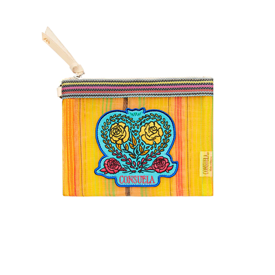 Consuela Women's Elena Patch Mini Slim Zip Pouch Bag