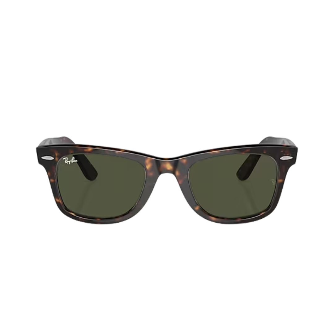 Ray-Ban Unisex Wayfarer Tortoise Green Sunglasses