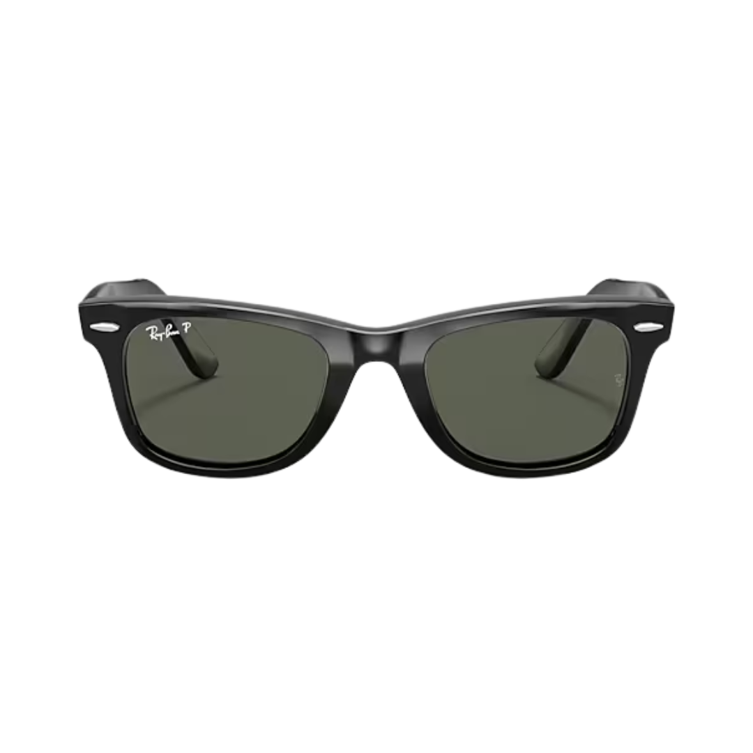 Ray-Ban Unisex Wayfarer Polarized Black Sunglasses