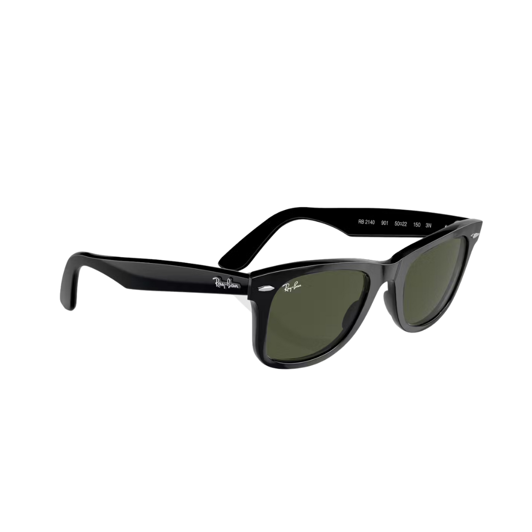 Ray-Ban Unisex Wayfarer Black Green Sunglasses