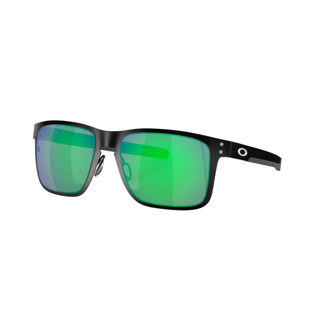 Oakley Unisex Holbrook Metal Jade Iridium Matte Black Sunglasses