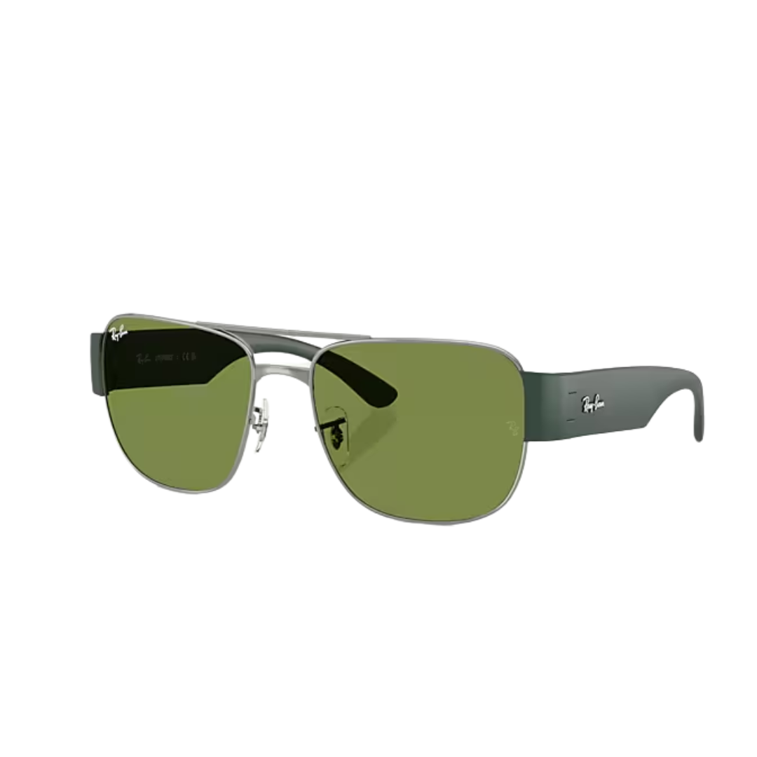 Ray-Ban Unisex Gunmetal Metal Green Sunglasses