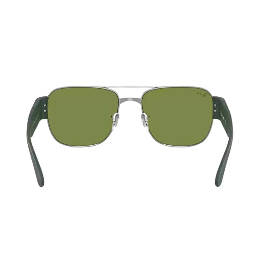 Ray-Ban Unisex Gunmetal Metal Green Sunglasses