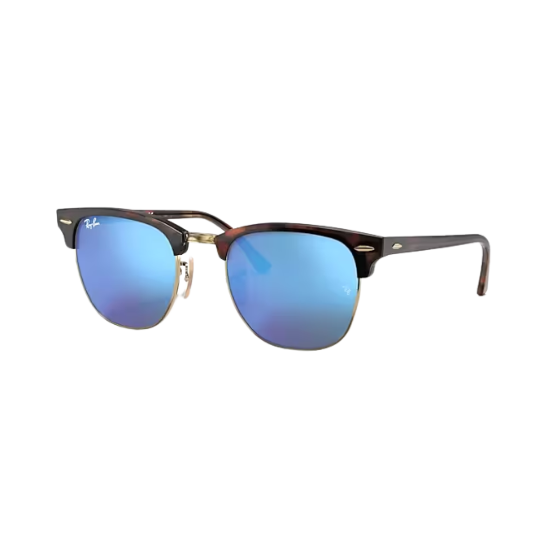 Ray-Ban Unisex Clubmaster Havana Blue Sunglasses
