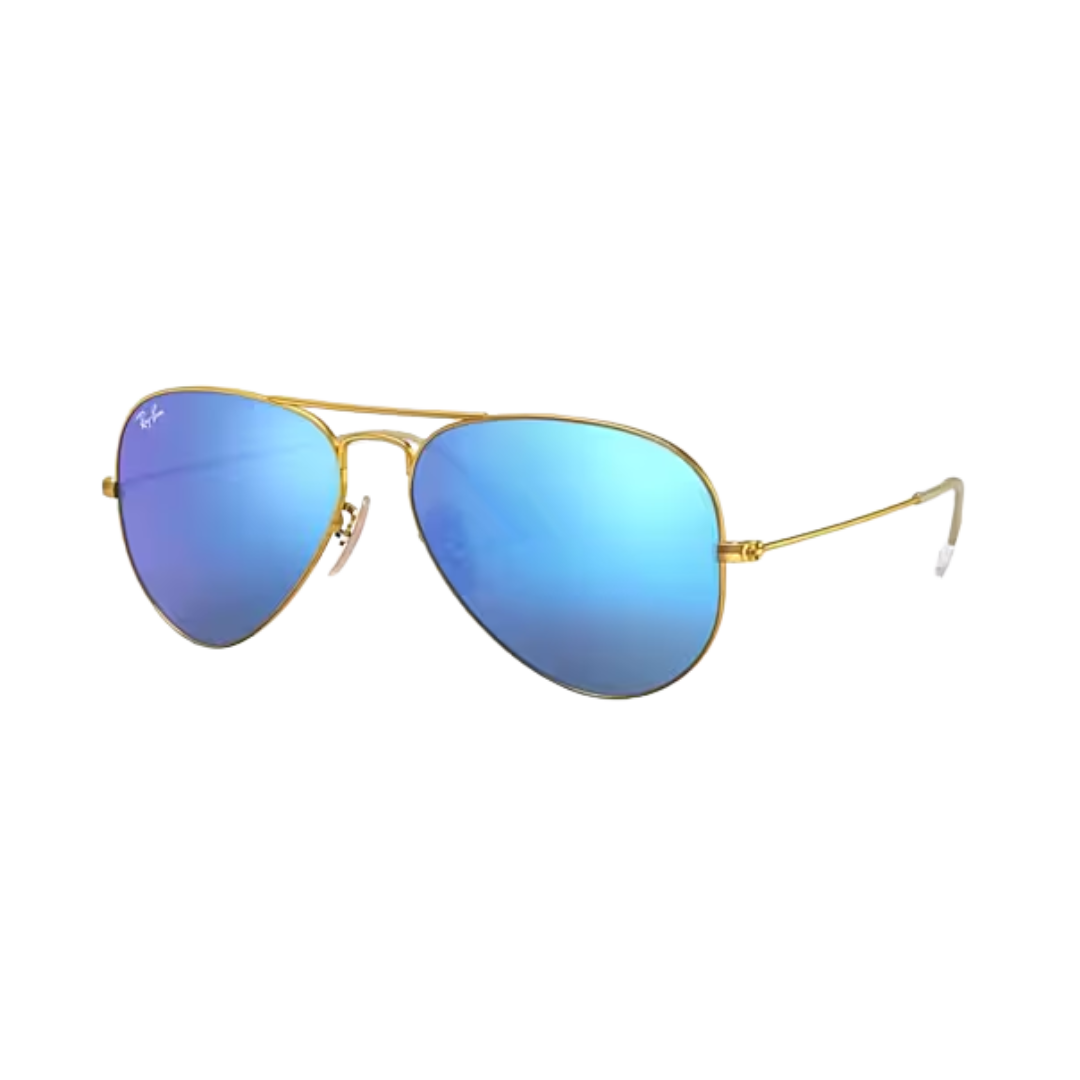 Ray-Ban Unisex Aviator Large Metal Matte Blue Sunglasses