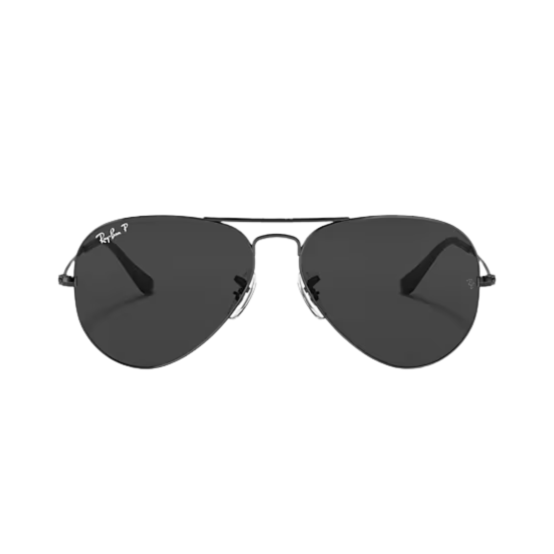 Ray-Ban Unisex Aviator Large Metal Black Sunglasses