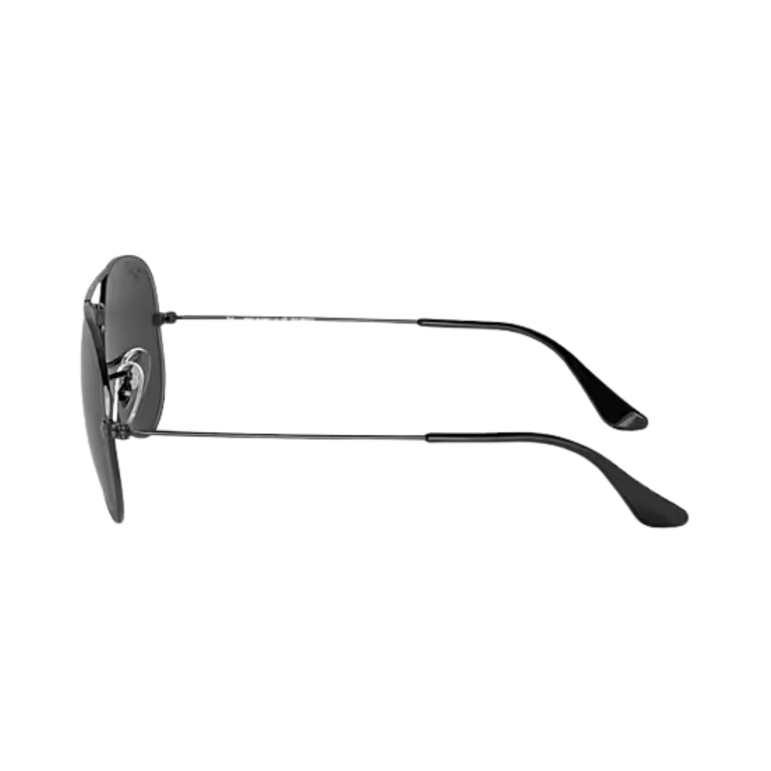 Ray-Ban Unisex Aviator Large Metal Black Sunglasses