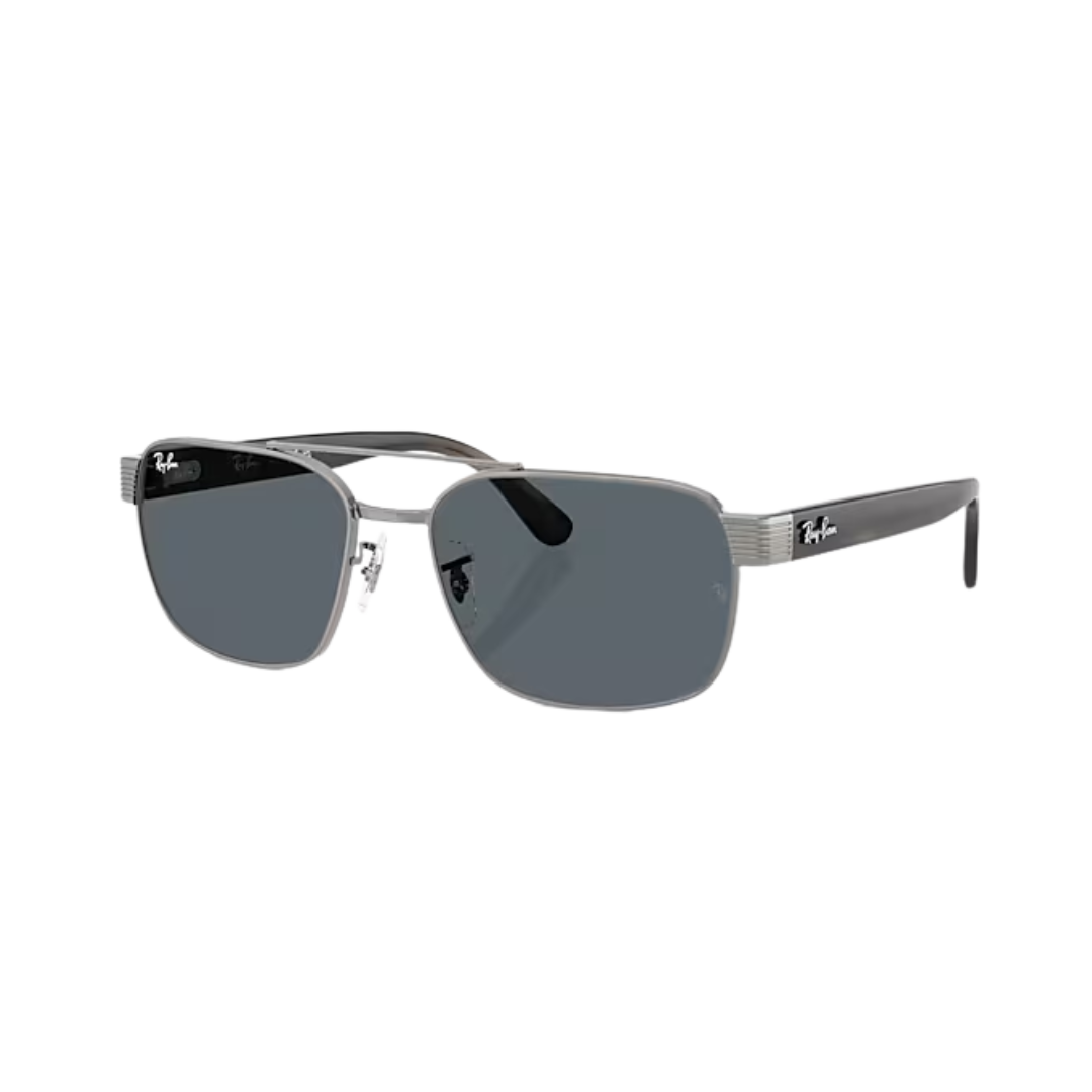 Ray-Ban Unisex Gunmetal Blue Metal Sunglasses