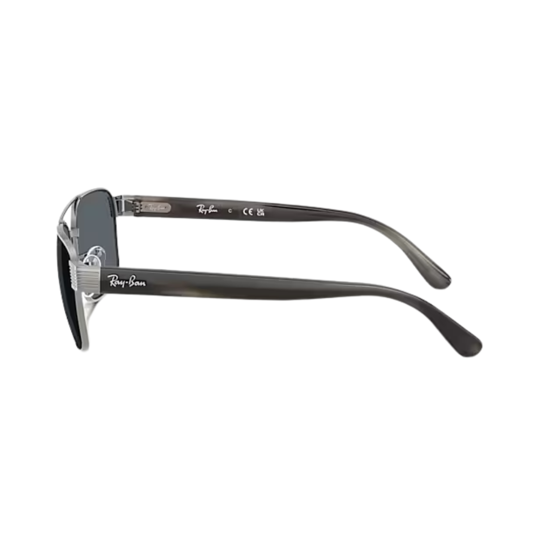 Ray-Ban Unisex Gunmetal Blue Metal Sunglasses