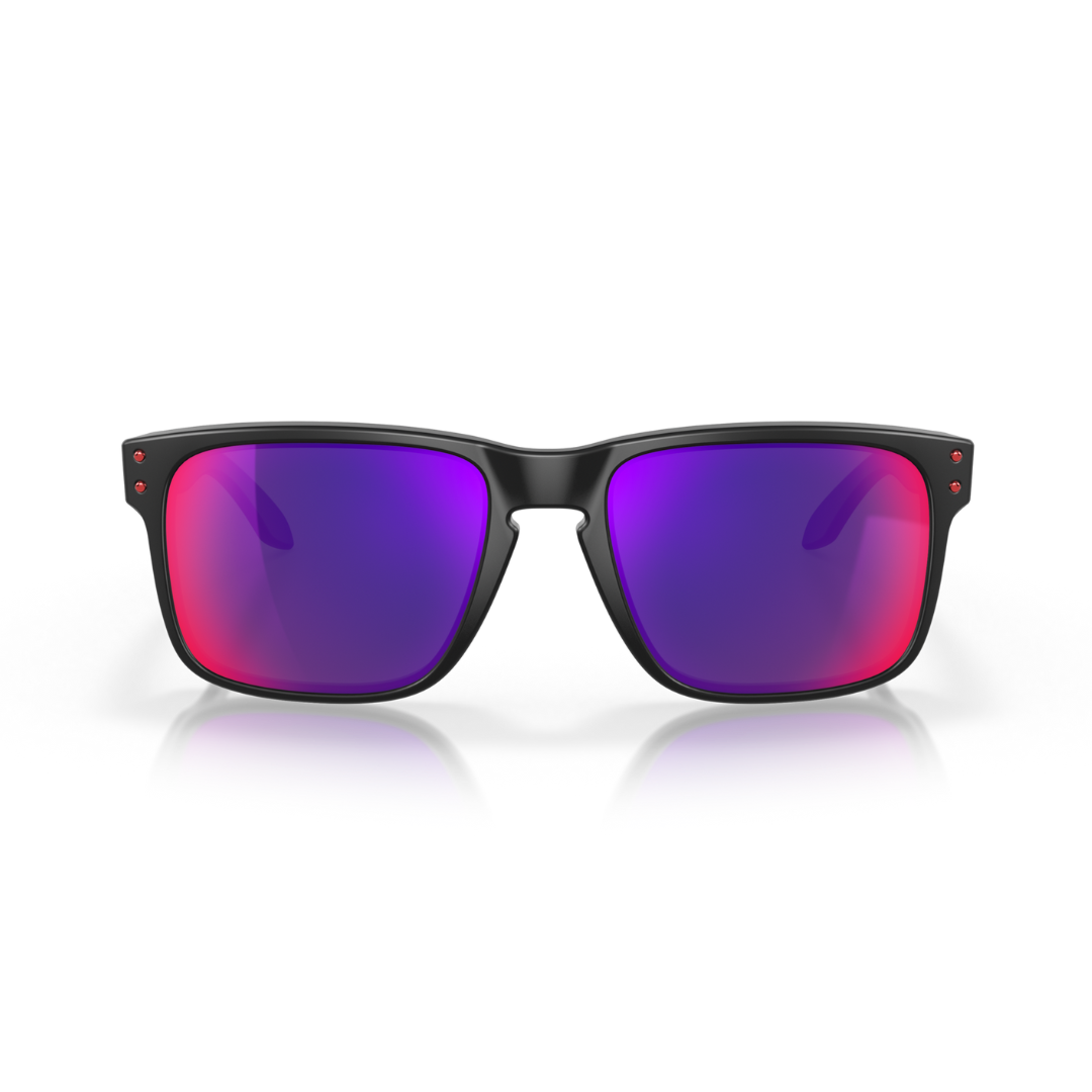 Oakley Men's Holbrook Matte Black Red Iridium Sunglasses