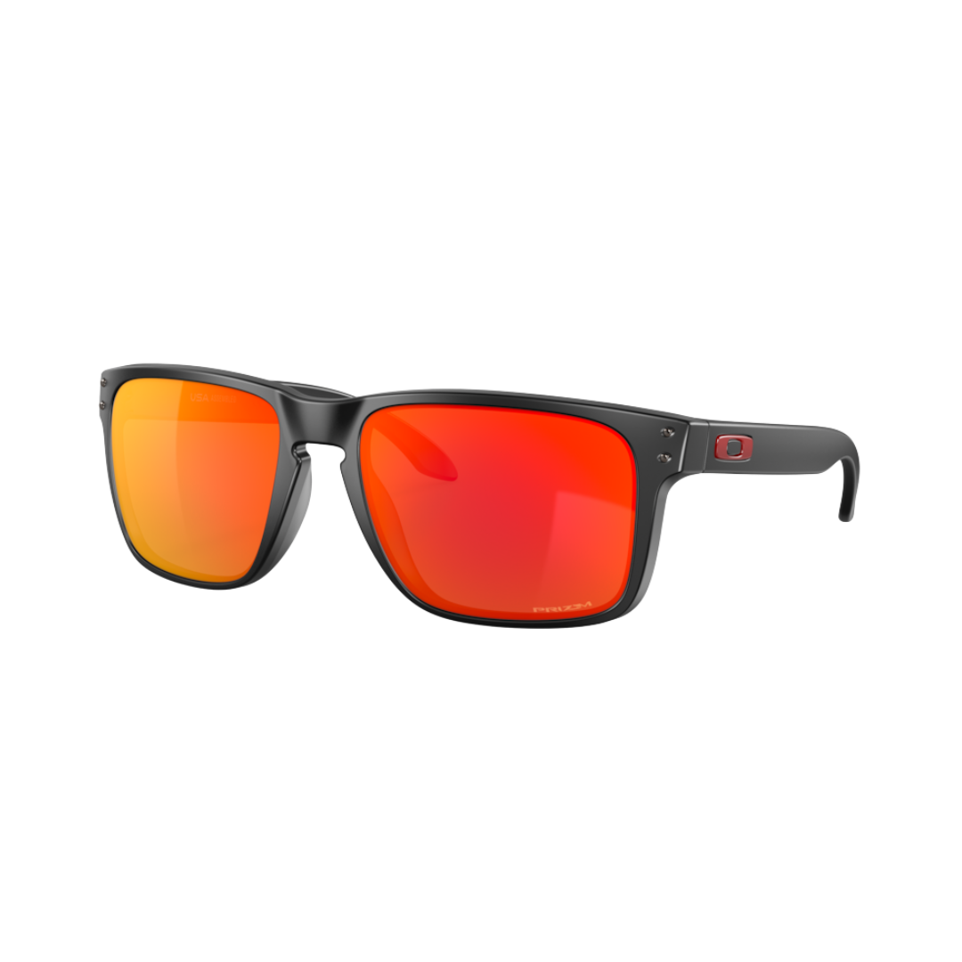 Oakley Unisex Holbrook XL Prizm Ruby Matte Black Sunglasses