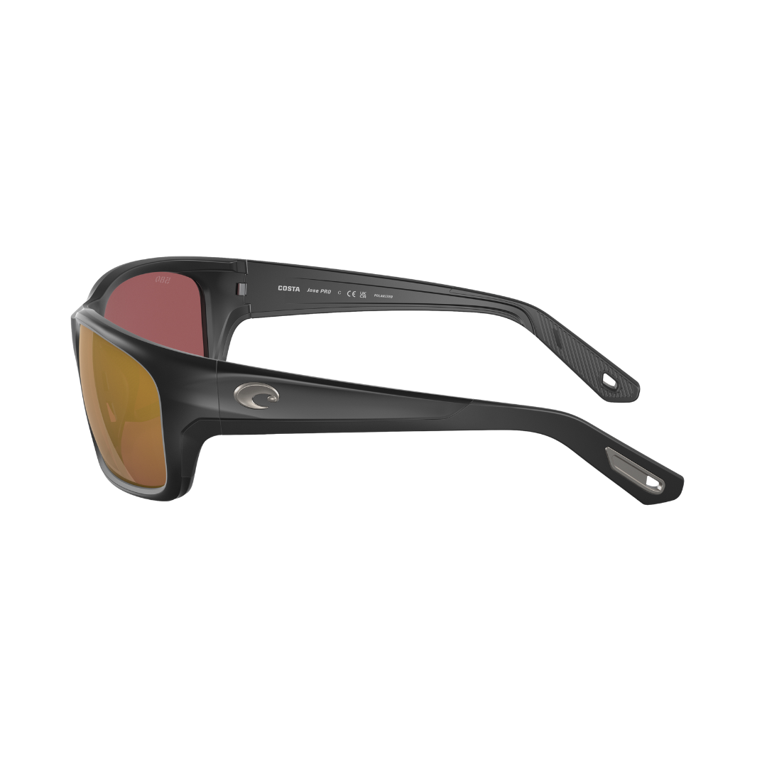 Costa Men's Jose Pro Matte Black Gold Sunglasses