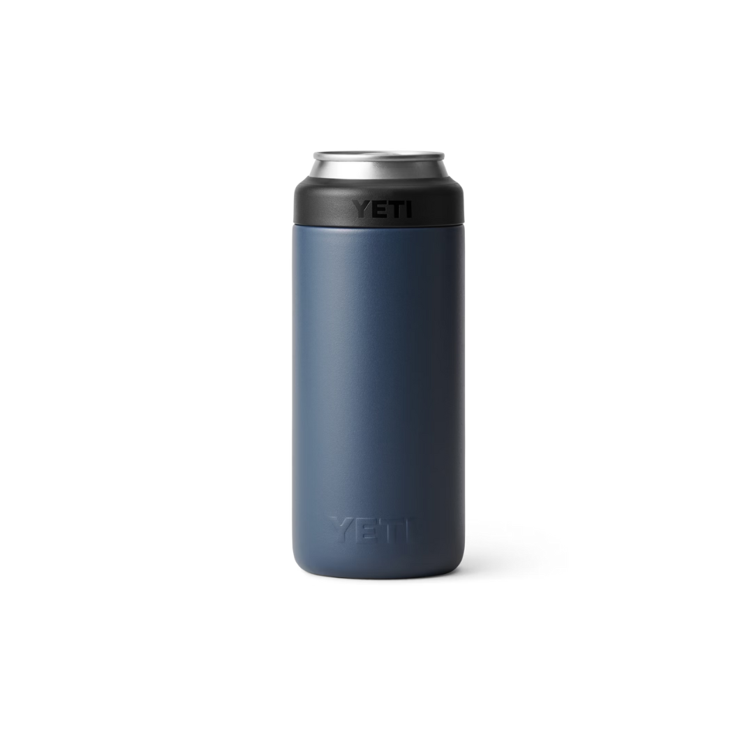 Yeti Rambler 12oz Slim Navy Can Cooler