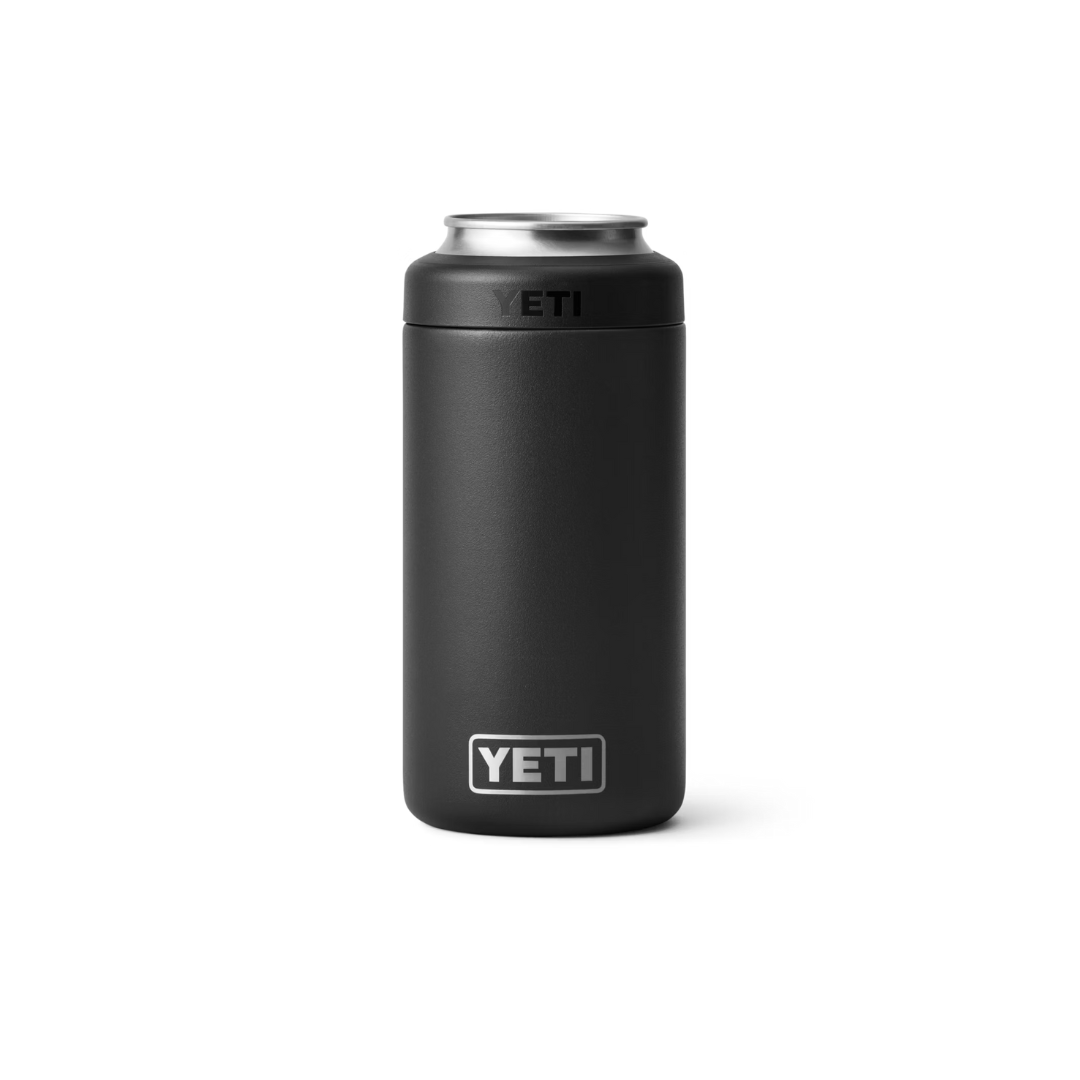 Yeti Rambler 16oz Tall Black Can Cooler