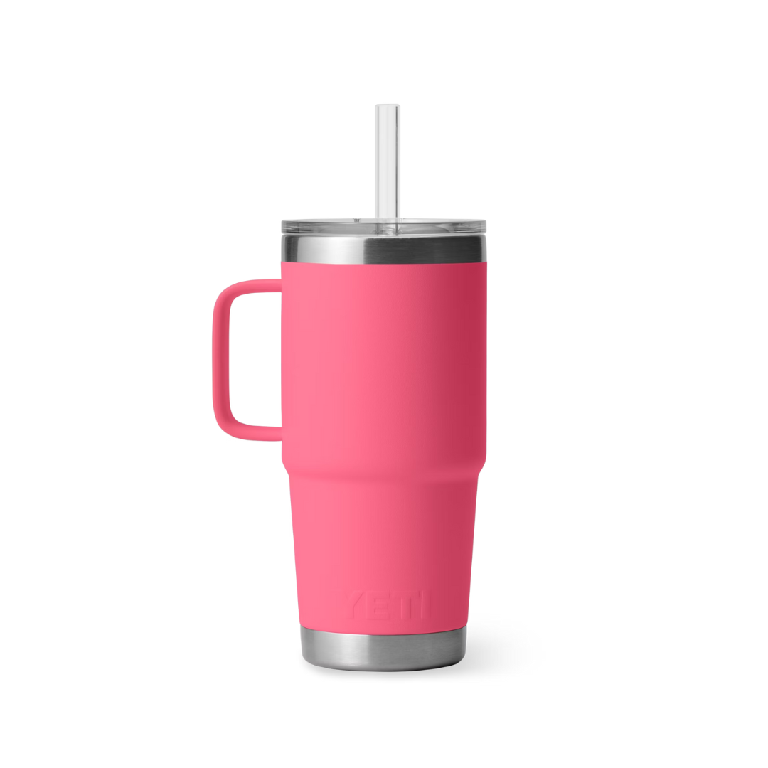 Yeti Rambler 25oz Tropical Pink Straw Mug