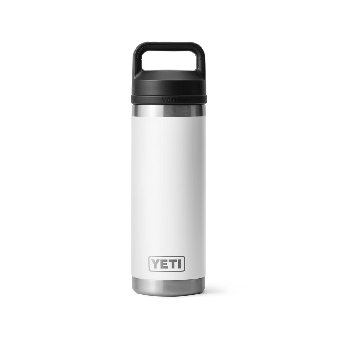 Quality Yeti Rambler 18oz White Water Bottle - Cupholder Compatible