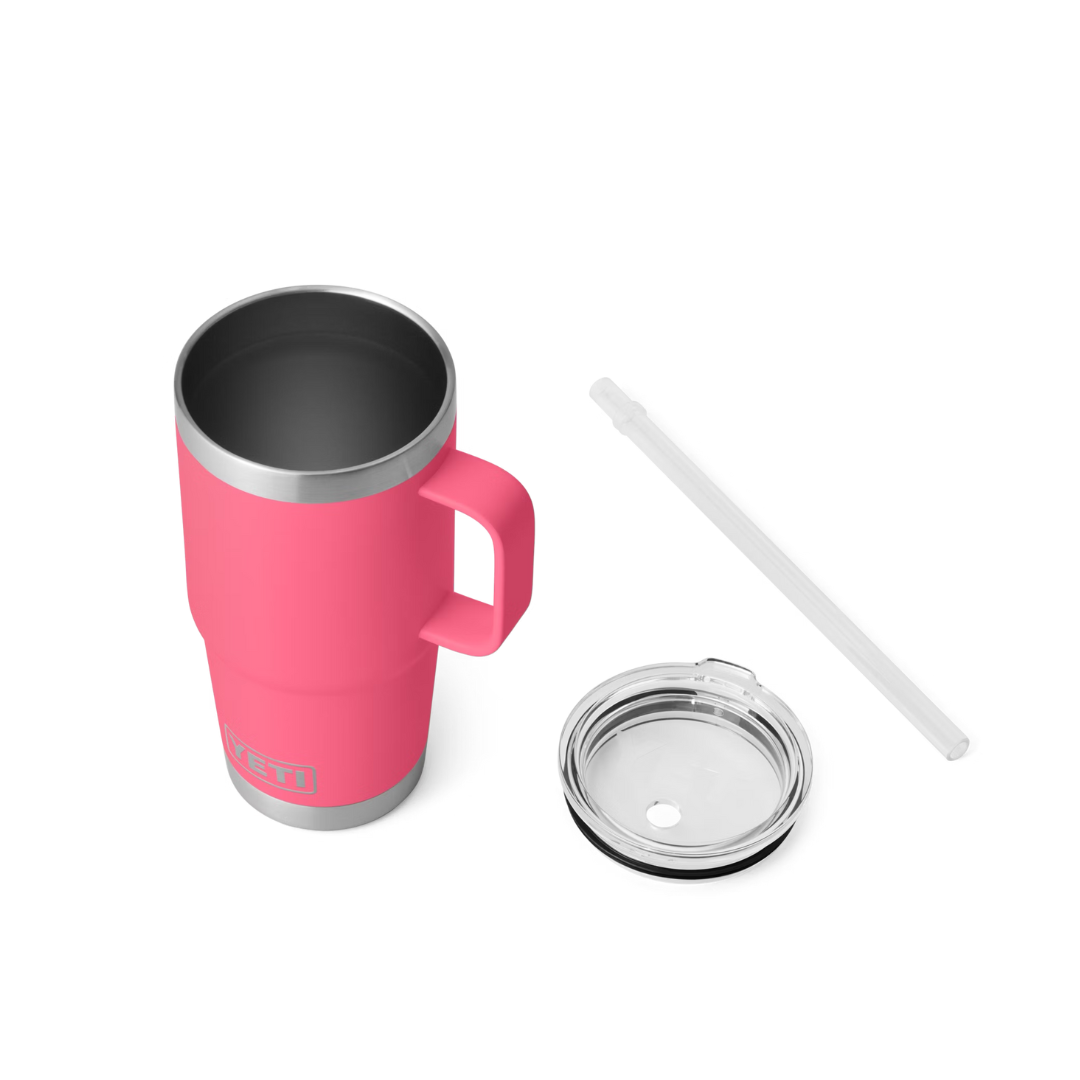 Yeti Rambler 25oz Tropical Pink Straw Mug