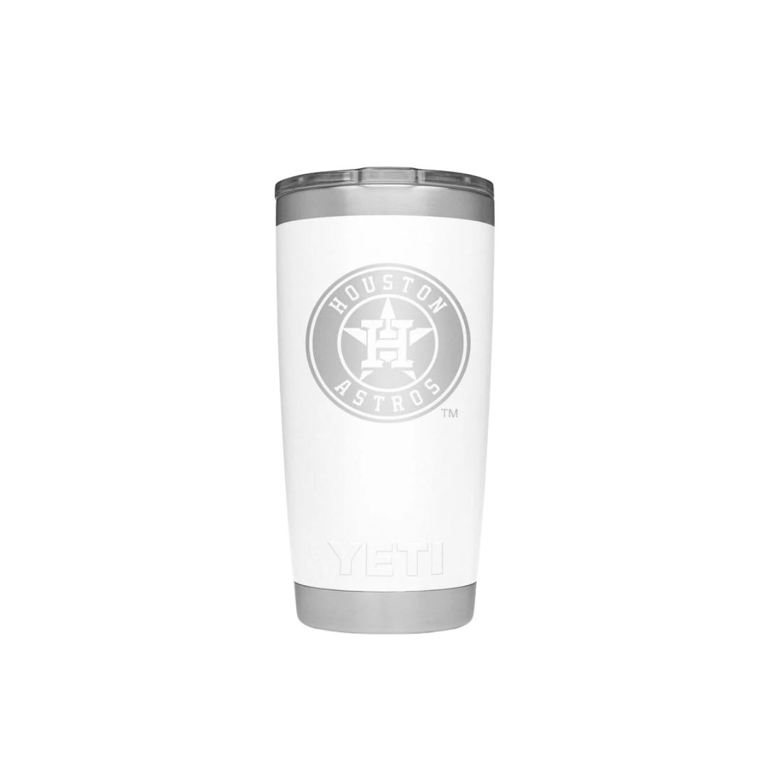 Yeti Rambler 20oz White Houston Astros Special Tumbler