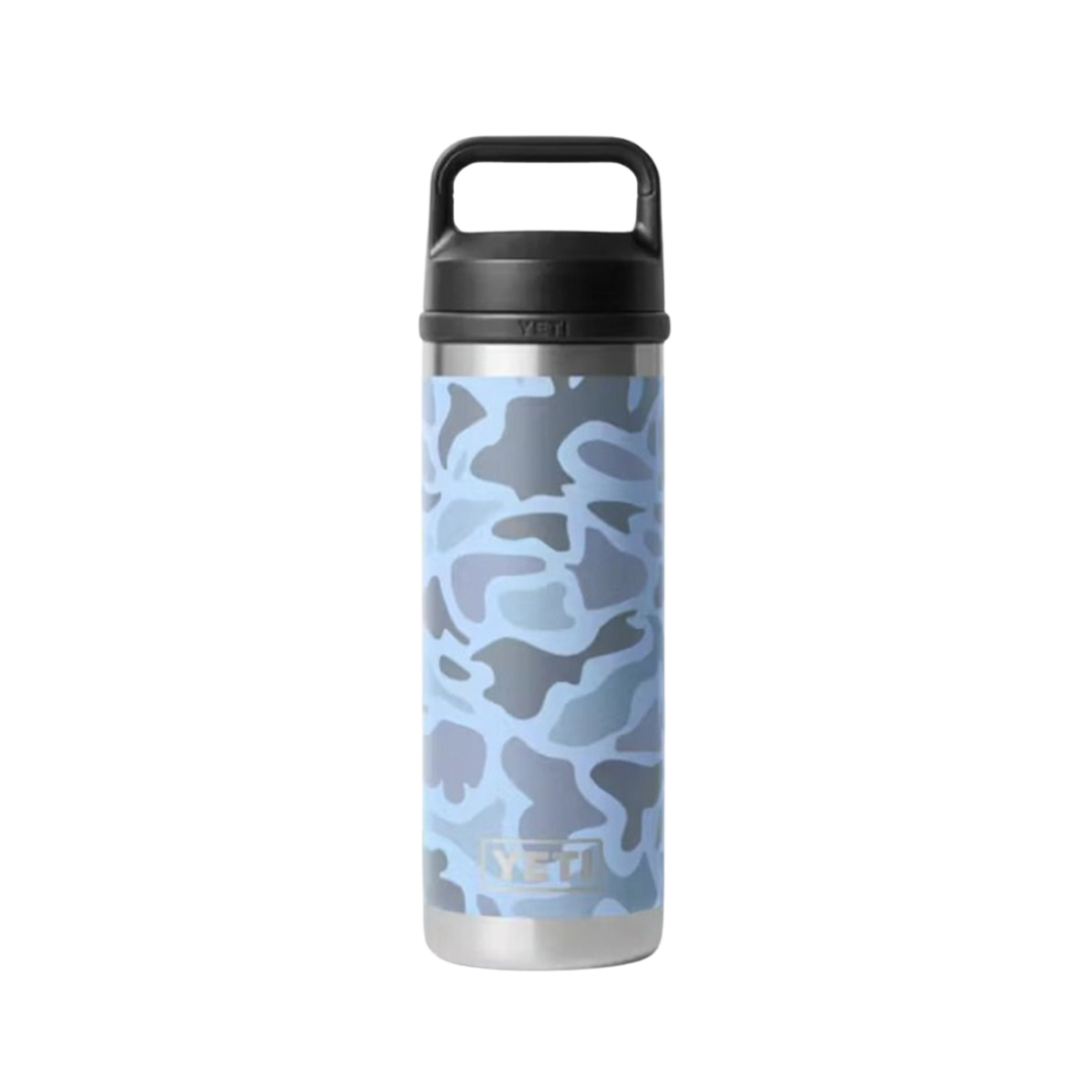 Yeti Rambler 18oz Blue Camo Chug Cap
