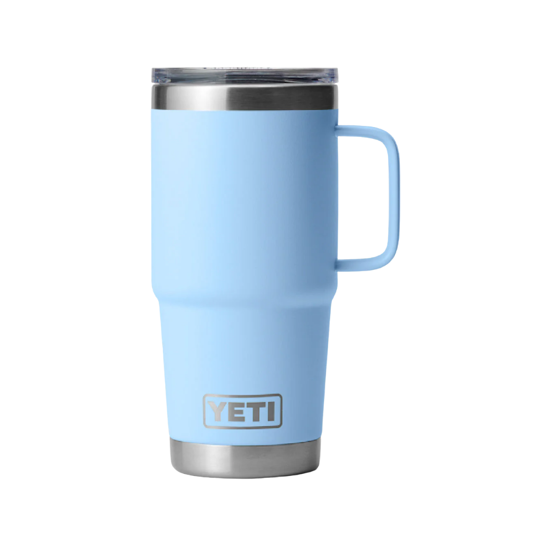 Yeti Rambler 20oz Big Sky Blue Travel Mug