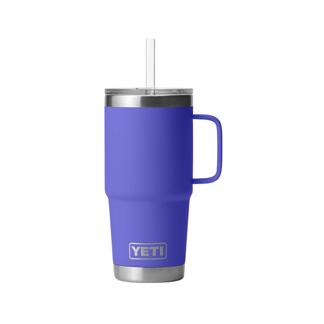 Yeti Rambler 25oz Ultramarine Violet Straw Mug