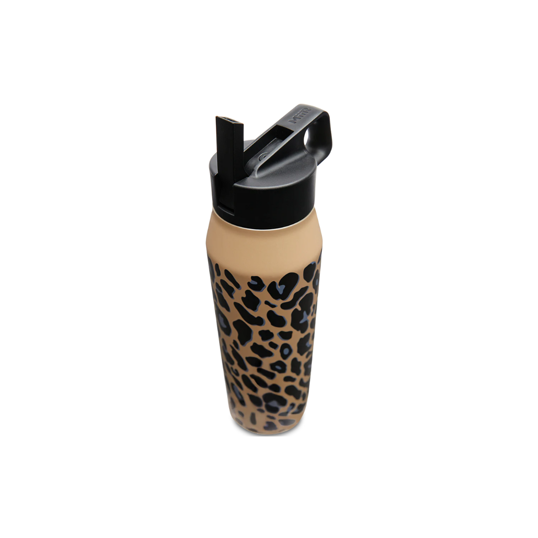 Consuela 32oz Wide Mouth Blue Jag Straw Lid Bottle