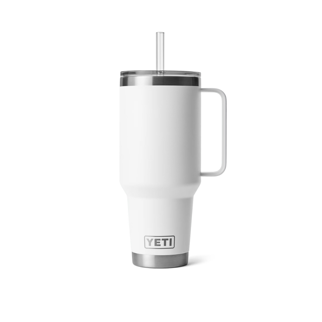 Yeti Rambler 42oz White Straw Mug