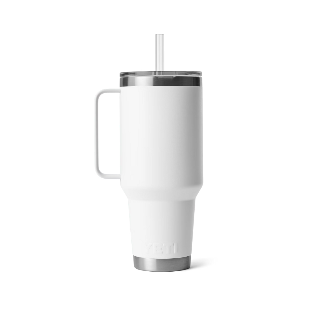 Yeti Rambler 42oz White Straw Mug
