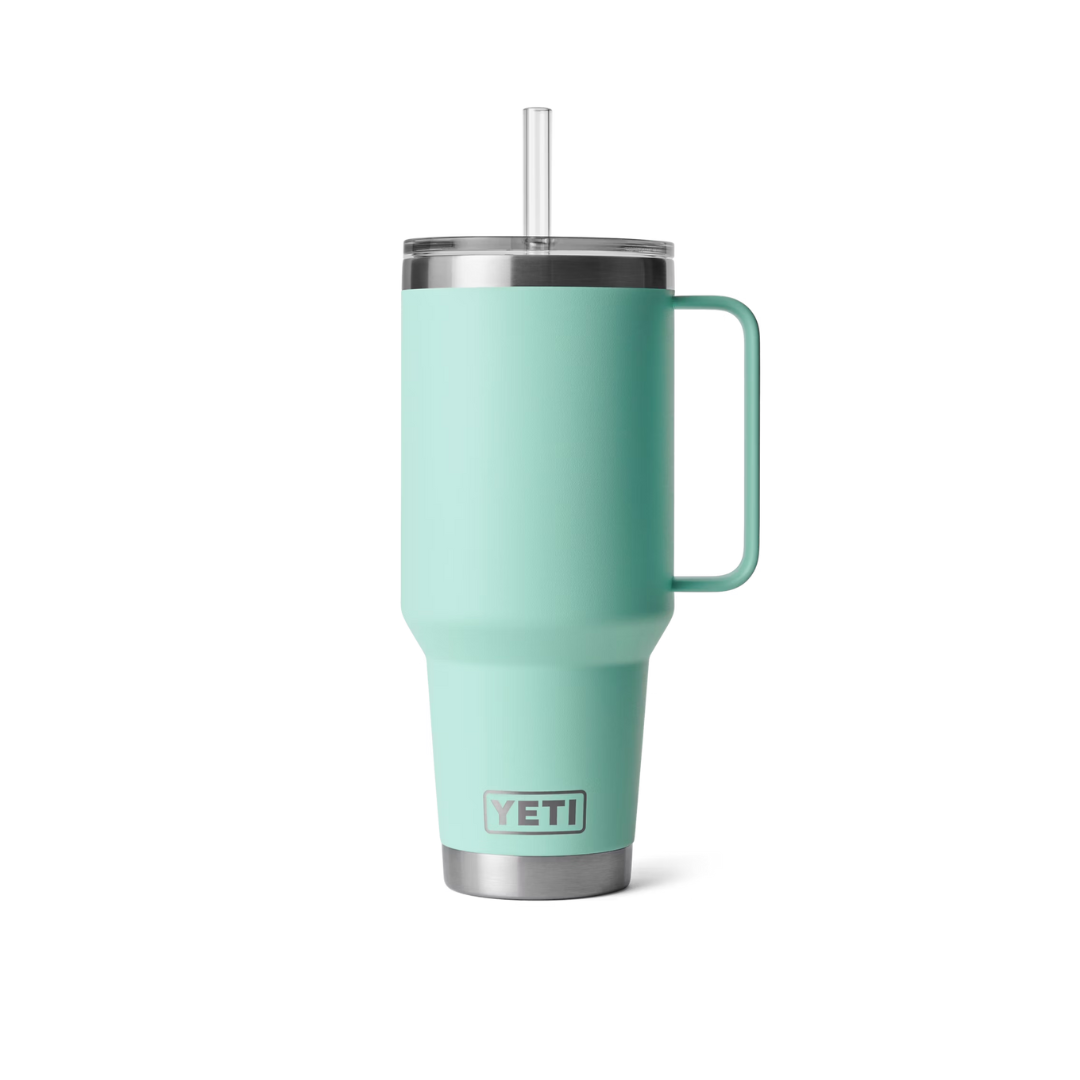 Yeti Rambler 42oz Seafoam Straw Mug