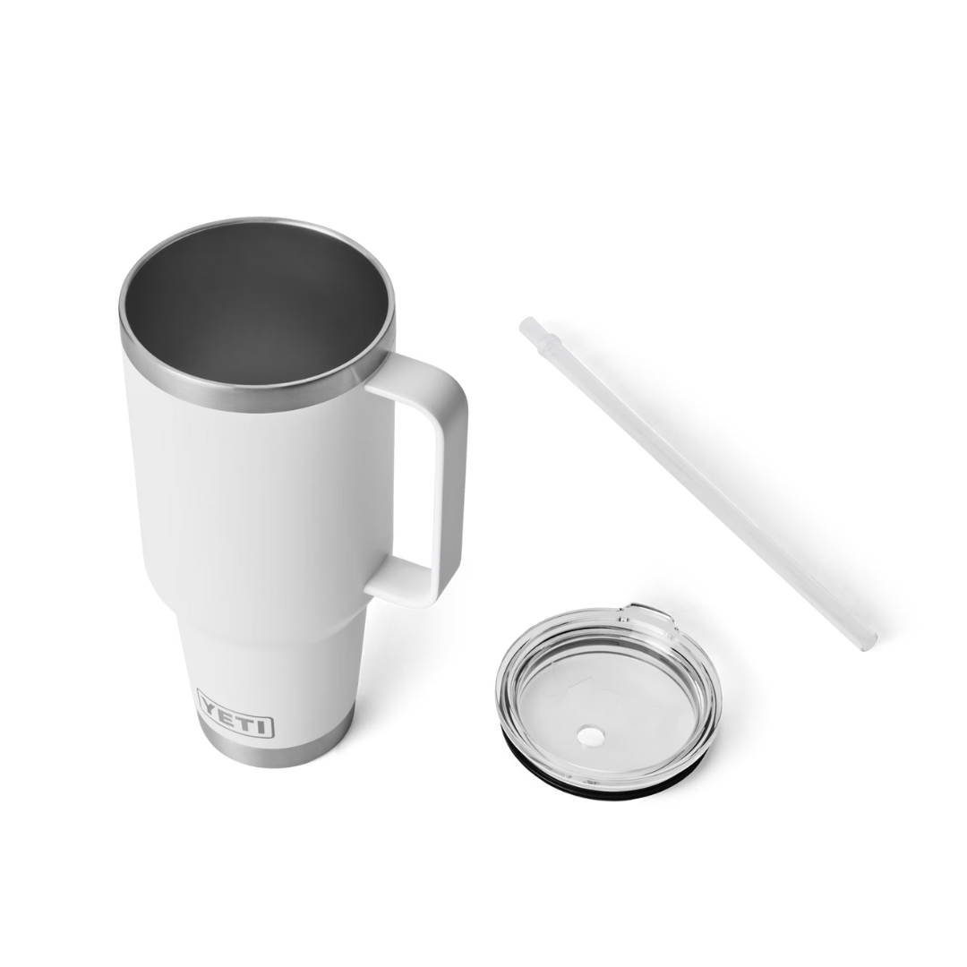 Yeti Rambler 42oz White Straw Mug