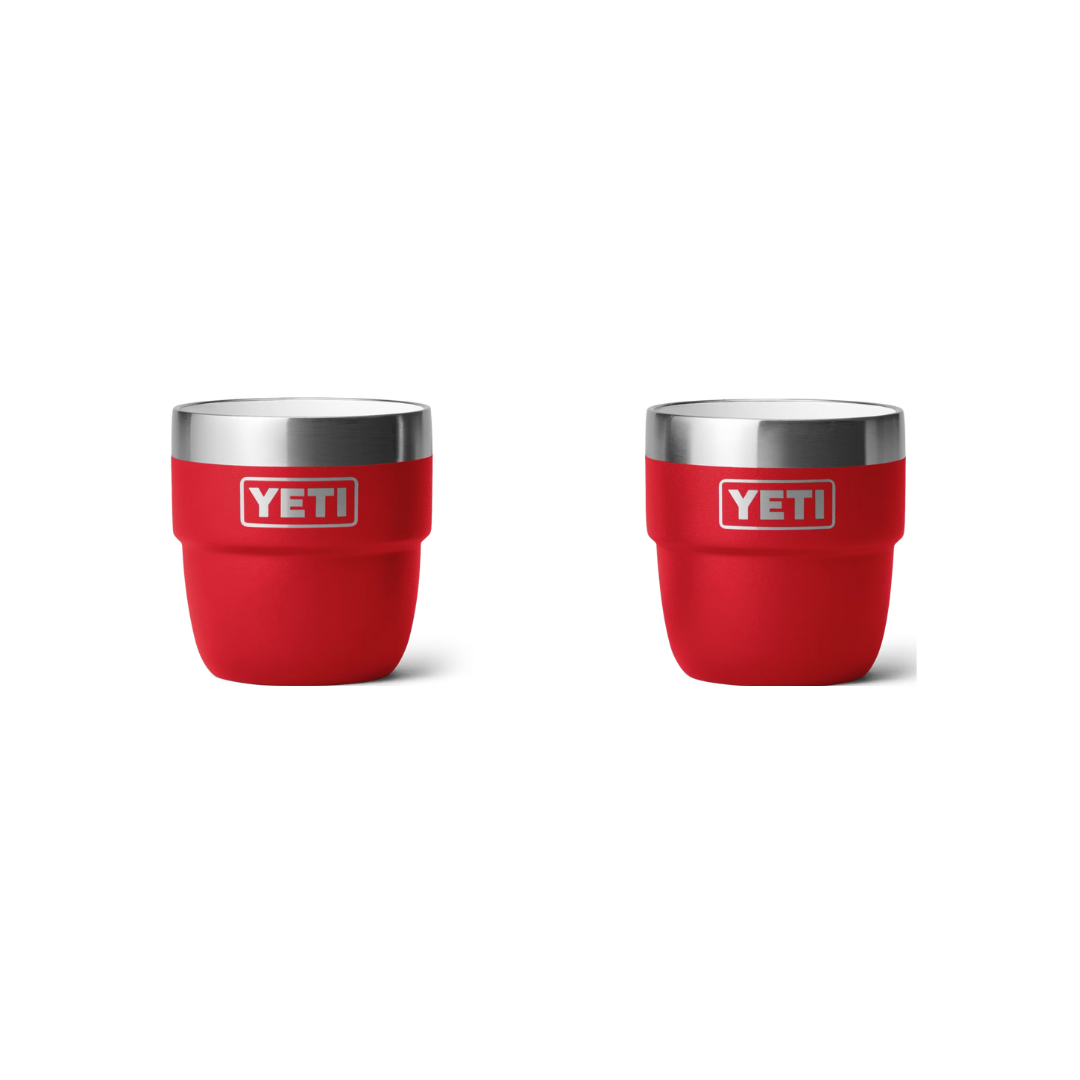 Yeti Unisex Rambler 4 Oz Rescue Red Stackable Cups