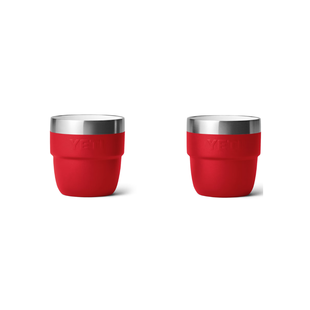 Yeti Unisex Rambler 4 Oz Rescue Red Stackable Cups