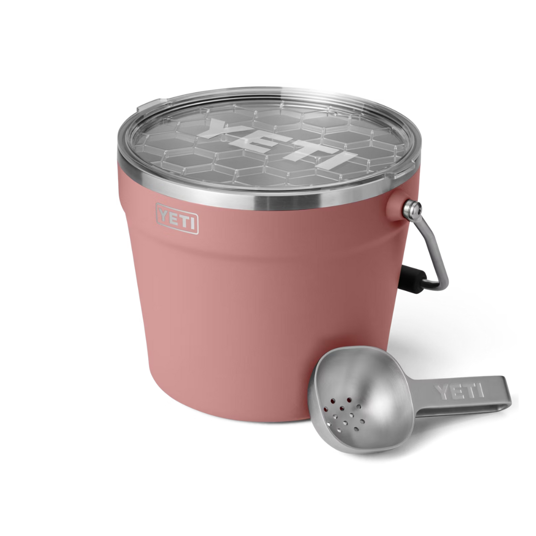 Yeti Rambler Beverage Sandstone Pink Bucket