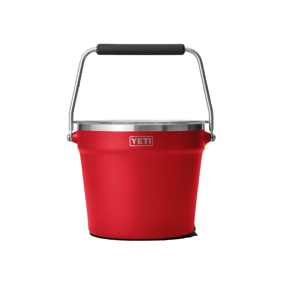 Yeti Rambler Beverage Rescue Red Bucket