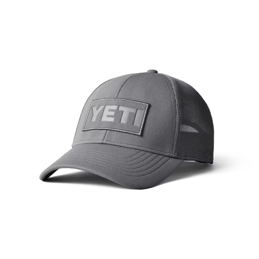 Yeti Men's Logo Patch Low Pro Trucker Gray Cap