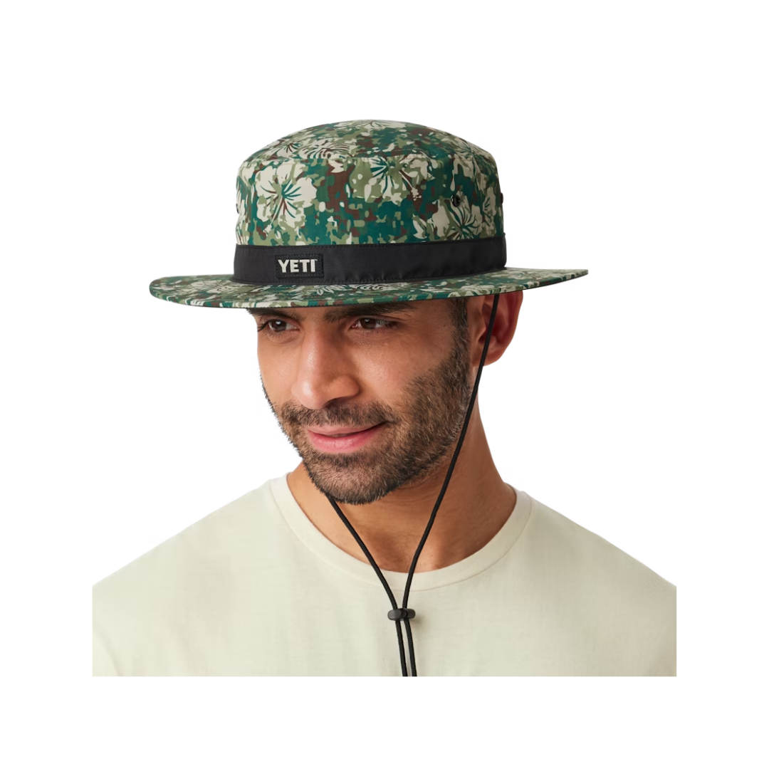 Yeti Men's Hibiscus Print Logo Bonnie Hat
