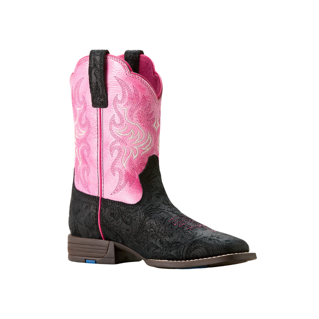 Ariat Youth Girl's Outrider Western Painted Peony Pink Boots
