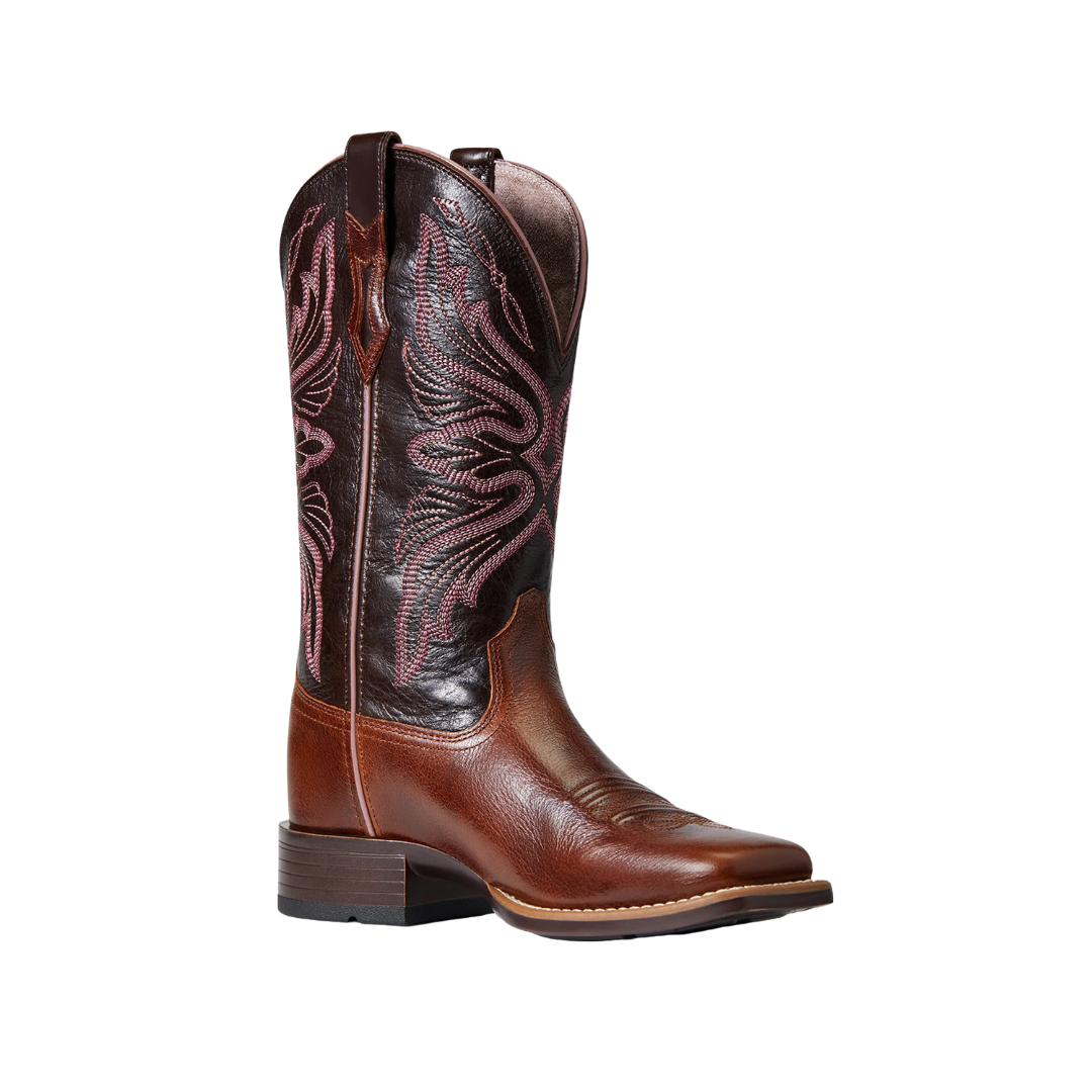 Ariat Women's Edgewood Dark Luggage Western Brown Boots