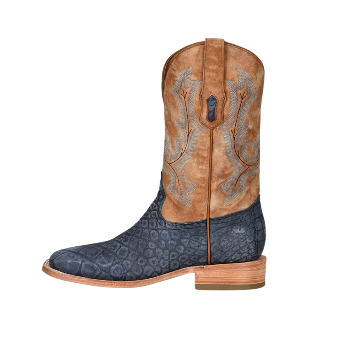 Corral Men's Alligator Embroidery Woven Blue Boots