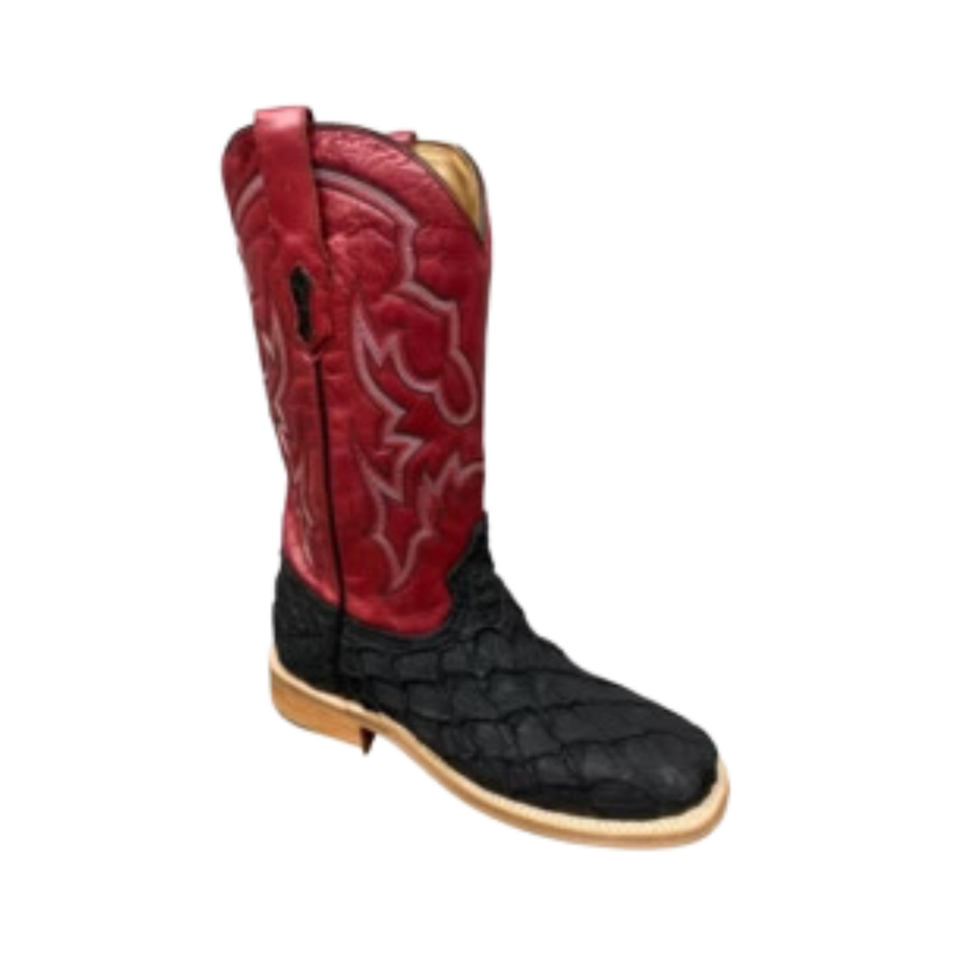 Corral Men's Embroidered Pirarucu Black Boots